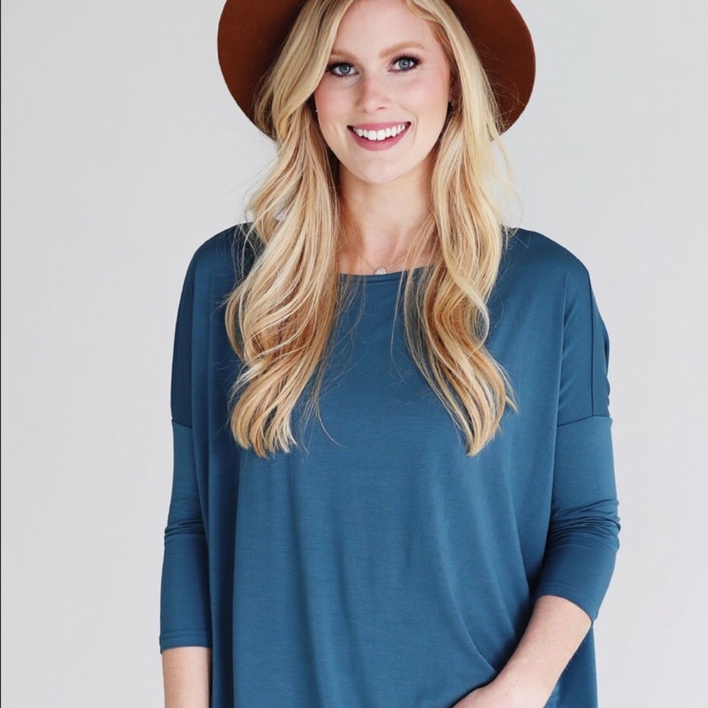 Dark Teal Piko Top